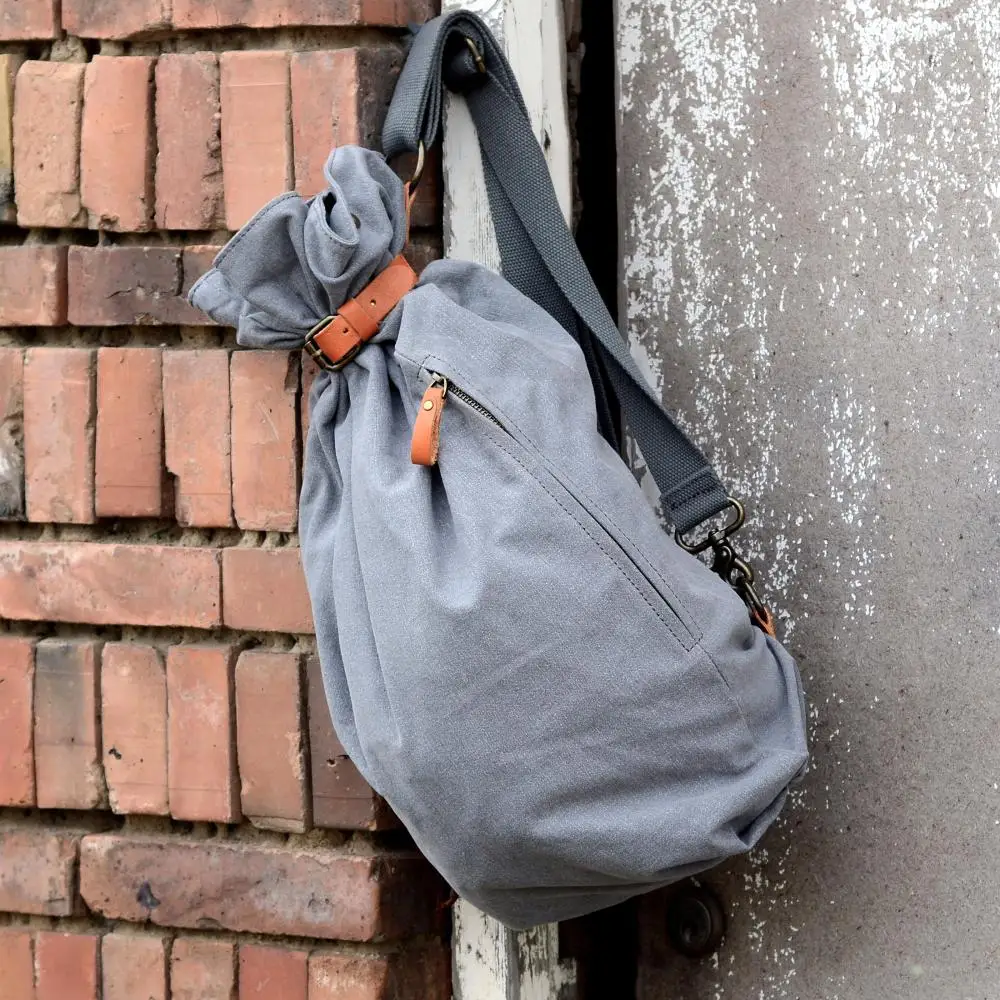 Женская сумка через плечо из хлопка винтажная многофункциональная для