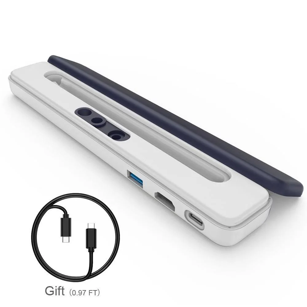 Адаптер USB C Hub для MacBook Pro PD порт Samsung S8 S9 Huawei P20 Mate 20 пенал iPad Apple Pencil|USB-хабы| |