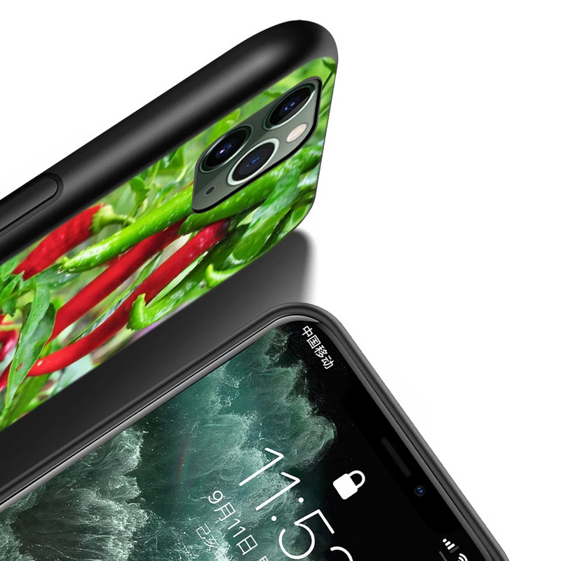 

Cover For iPhone 11 Pro Max SE Shell Red Hot Chili Too Spicy for iPhone XS Max XR X 8 7 6S 6 Plus 5 S Phone Case