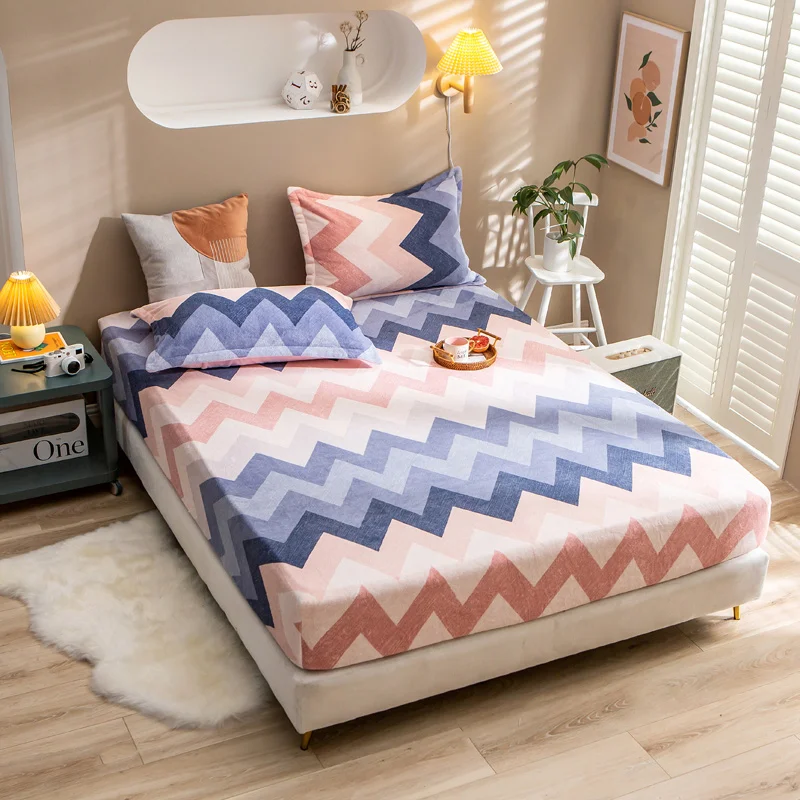 Новый продукт постельное белье с принтом мультяшная серия молочный бархат