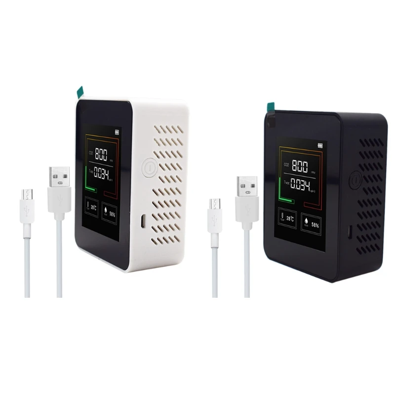 

Carbon Dioxide CO2 Monitor TVOC Temperature Humidity CO2 Concentration Meter E7CB
