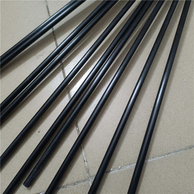 2PC Combination Diameter 8.5mm Fiberglass Bar Black Glass Fiber Rod Elastic Insulation Model Material Length 750mm |