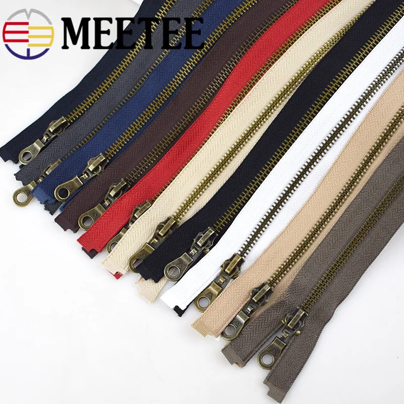 Meetee 1 шт. 70 см 5 # бронзовая открытая металлическая молния Сделай Сам шитье кожаная
