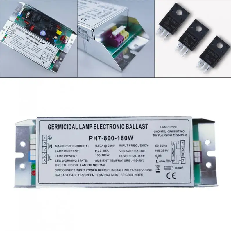 Tratamento de Gás Retificador da Lâmpada Reator Eletrônico Waste Tubo Ultravioleta Lastro uv Placa Queima 155-180w Abs Ac220v-250v