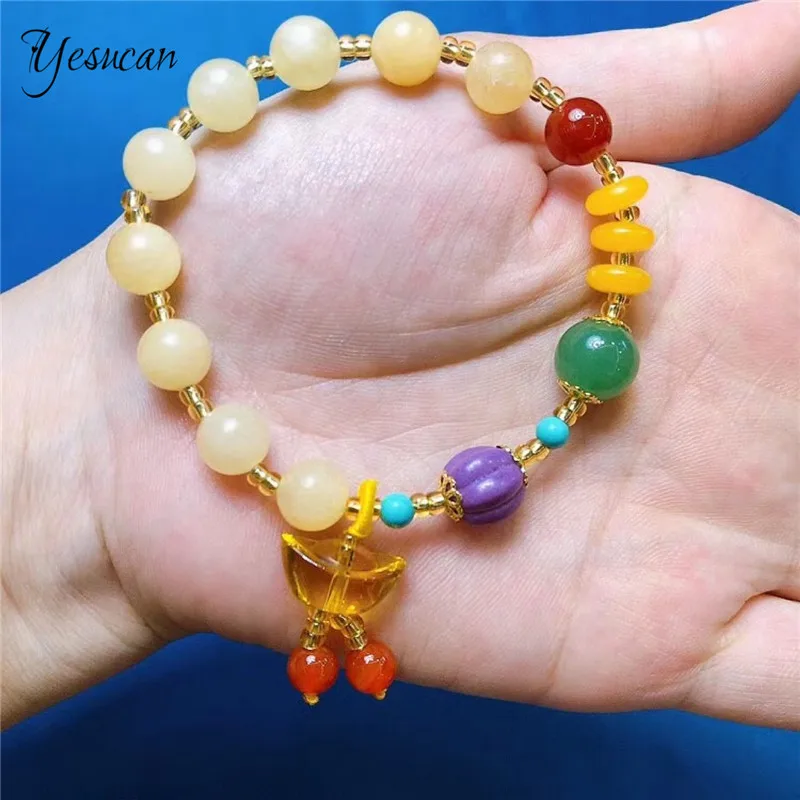 Женские браслеты с бусинами разных цветов модные ювелирные изделия браслет