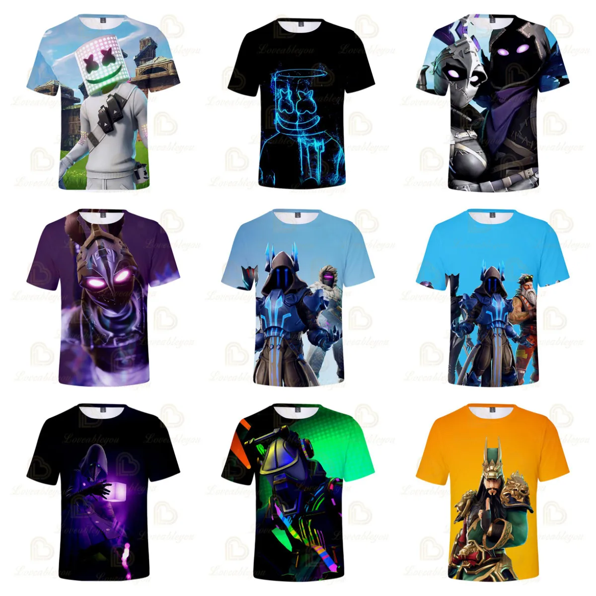 

Victory Royale T-shirt Fortnite Tshirt Children's Game 3D T-shirt Baby Clothing Tshirts Women Kids Hero Boys Girls Tops