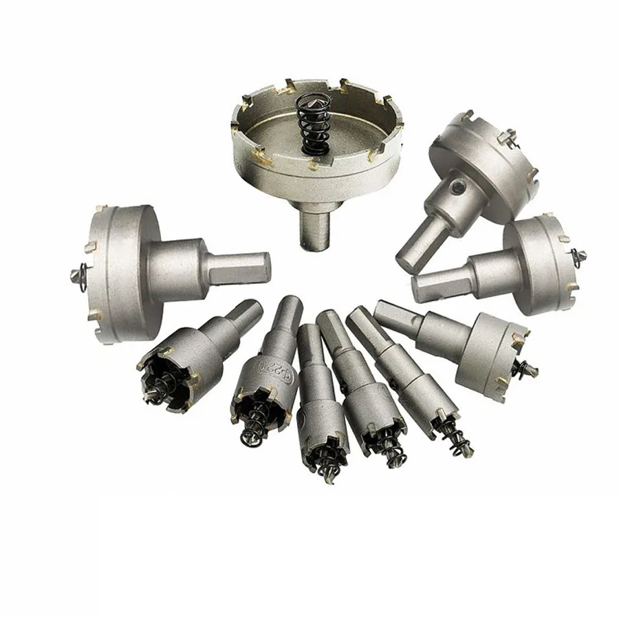 

10pcs 16-50mm Hole Saw Drill Bit Set Carbide Tipped Hole Saw Cutter For Drilling Wood/Metal TCT Drill Bit Core Drill Bit