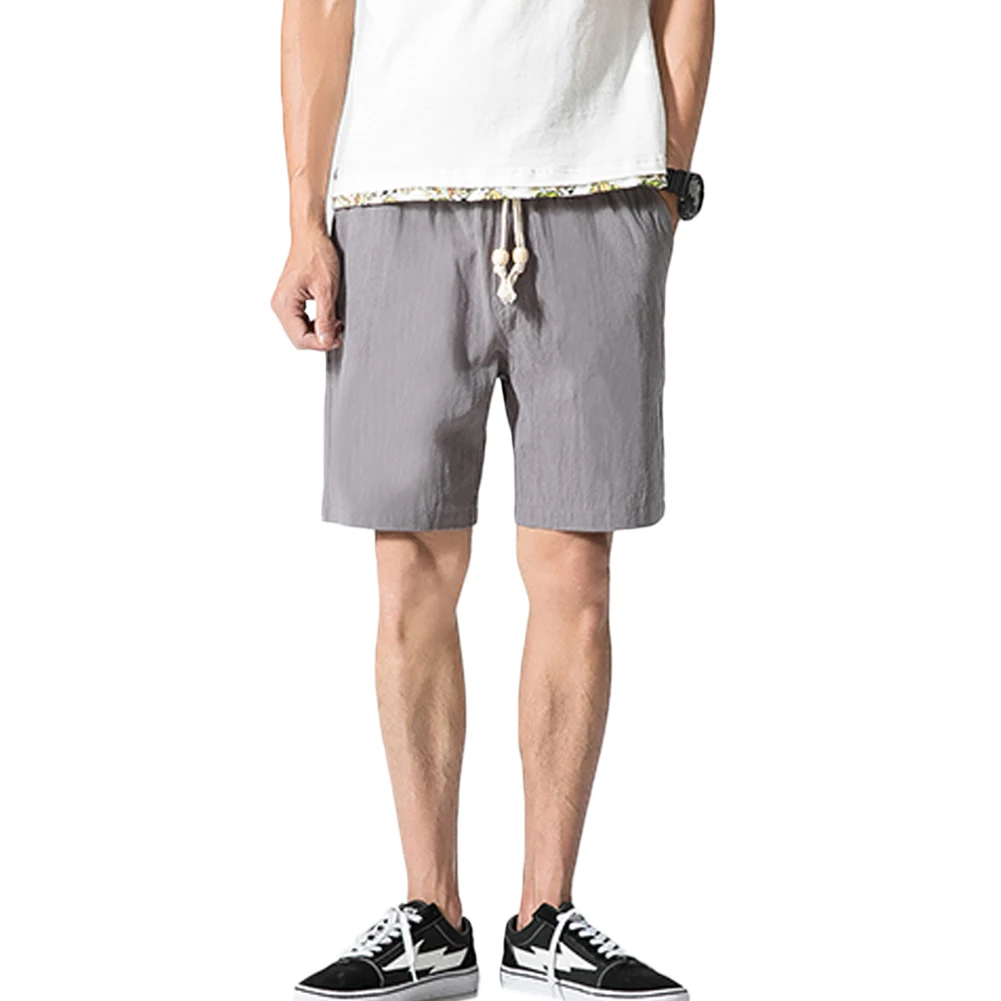 

Breathable Shorts Men Casual Sportwear Shorts For Men Fitness Jogger Beach Short Pants Solid Elastic Waist Shorts Homme Plus 3XL