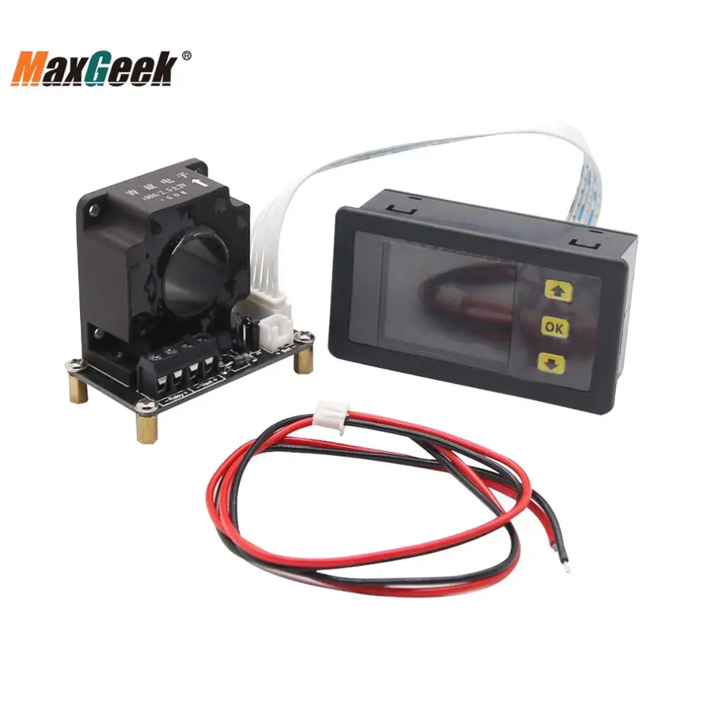 Измеритель напряжения и тока Maxgeek VAC9010H 0-100A измеритель усилителя с цветным