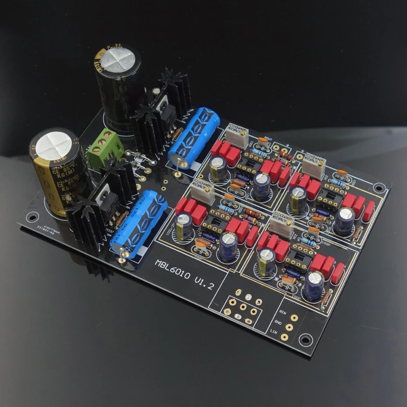 Hi-Fi предусилитель JRC5534 op amp высокого класса по индивидуальному заказу MBL6010D Black Gold Edition высокоуровневые аудио комплекты предусилителей