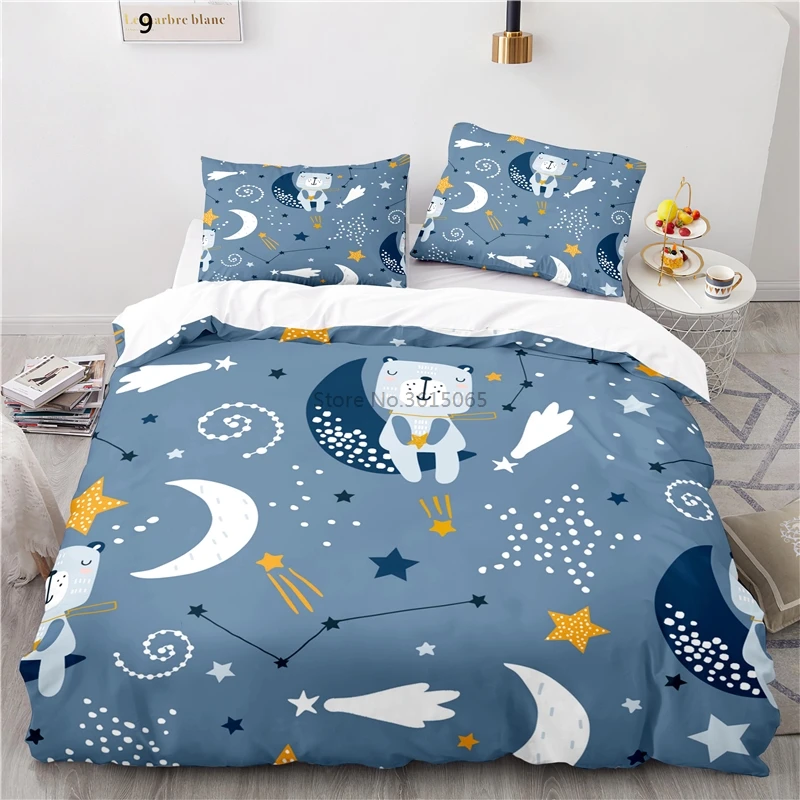 Милый лисята в печатных постельное белье с изображением героев мультфильмов для