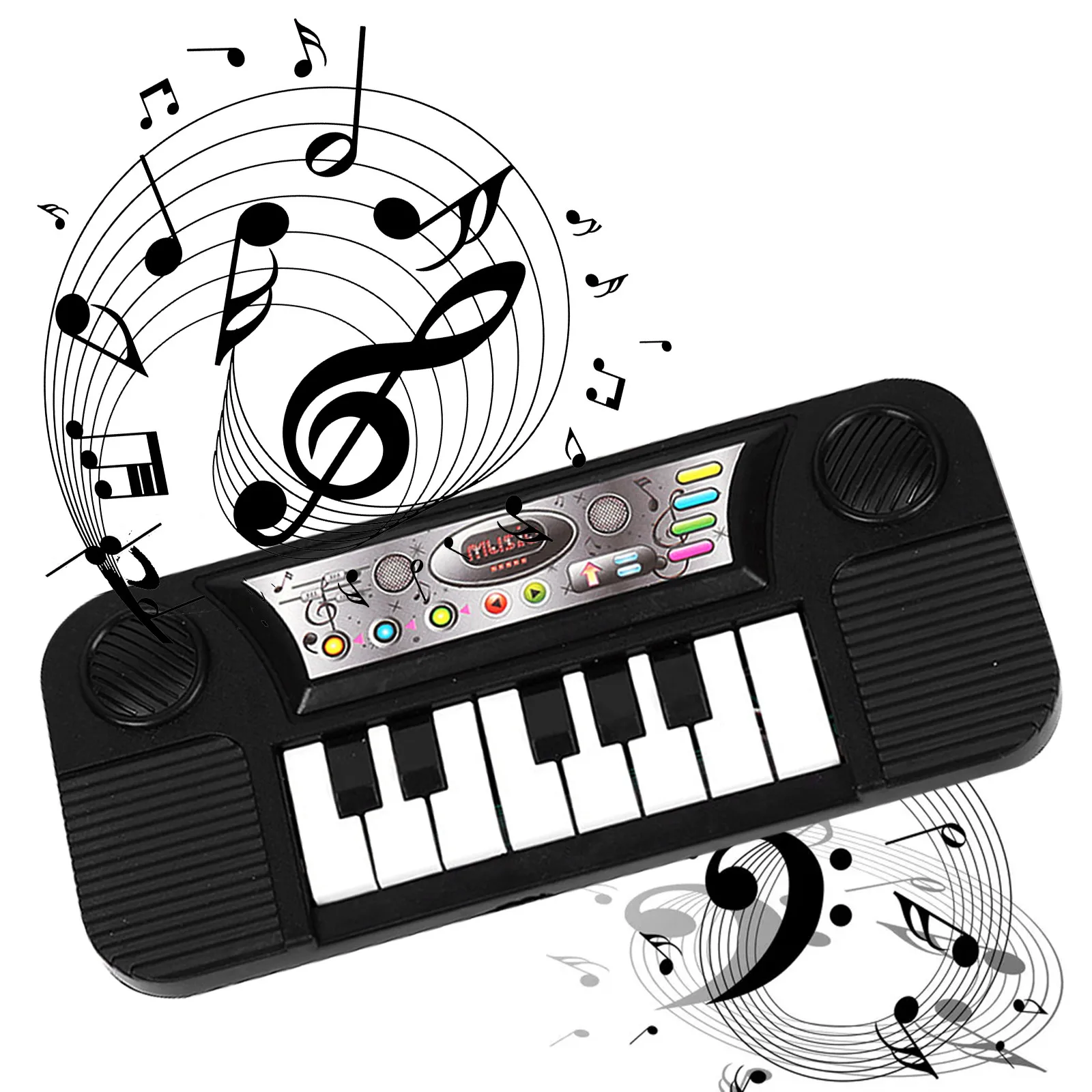 Детская клавиатура для пианино 8 клавиш портативный электронный музыкальный