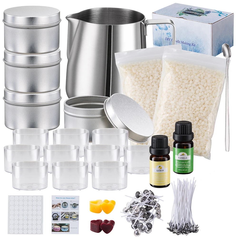 1 set of Candle Making Tool DIY Crafts Kit Soy Wax for Shop Home | Дом и сад