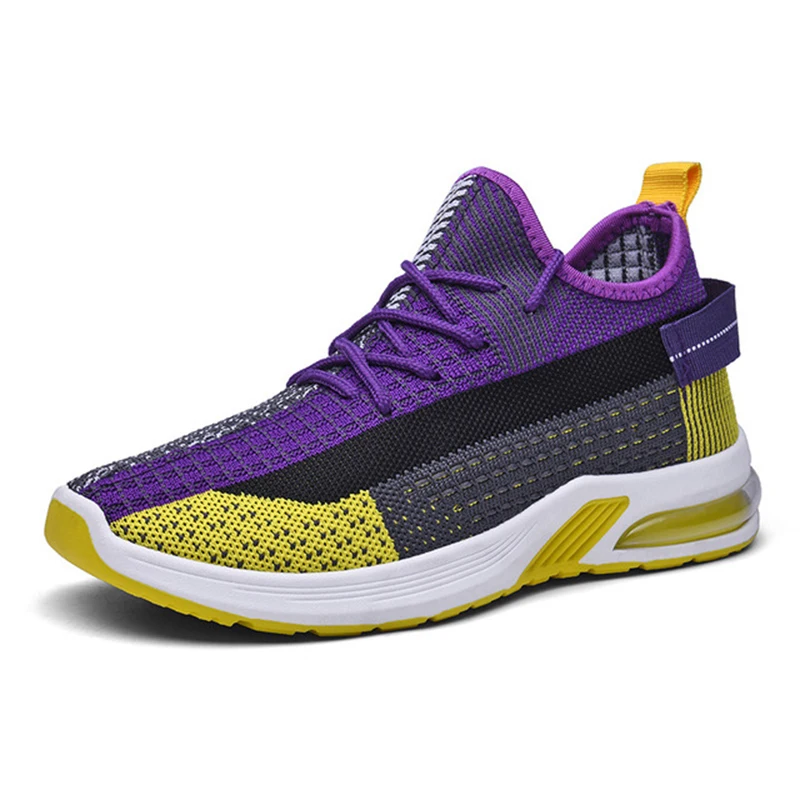 

Women Mesh Breathable Sneakers Running Colorblock Light Lace-up Outdoor Shock-absorbing Air Cushion Walking Female Sneakers