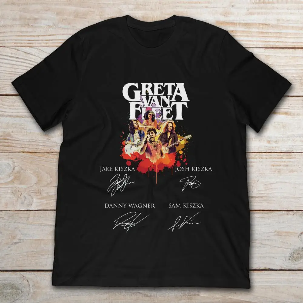 

Greta Van Fleet Member'S Signatures T-Shirt
