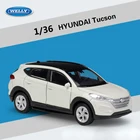 Модель автомобиля WELLY литая 1:36, внедорожник Hyundai SantafeTucsonIX35, модель ORV из металлического сплава, игрушечный автомобиль для детей, подарок, коллекционная