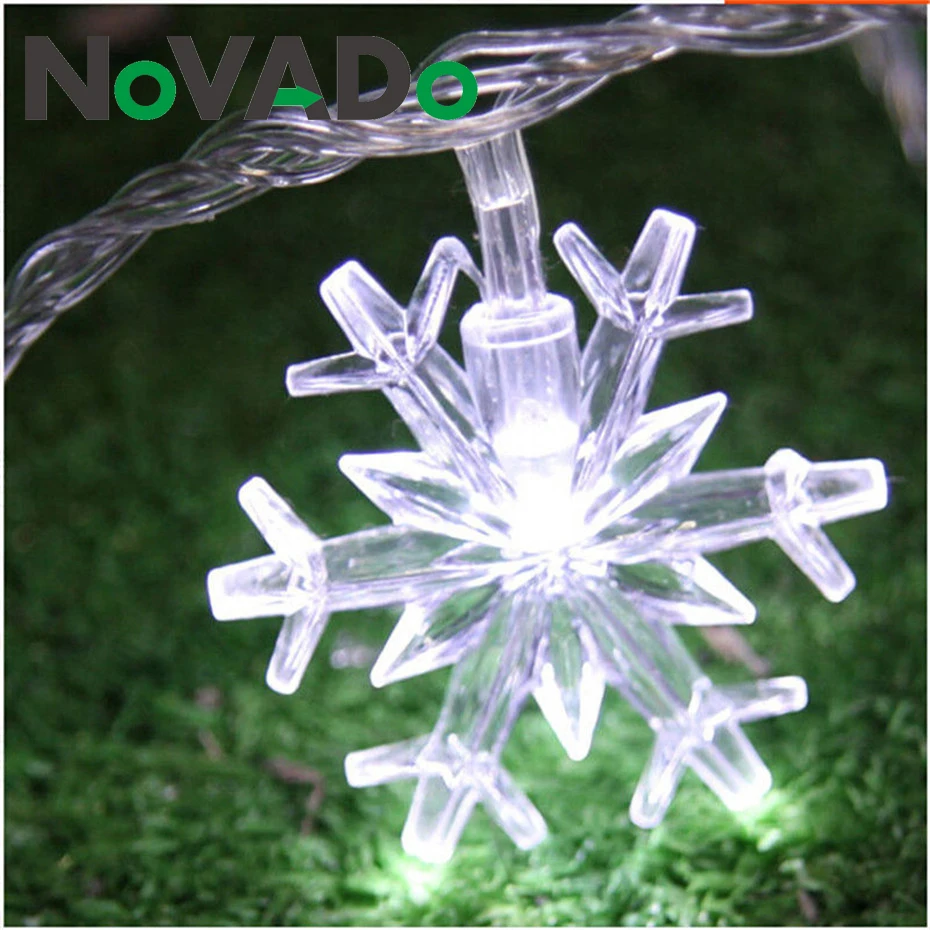 2 шт. светодиодная гирлянда со снежинками для снежной феи украшение