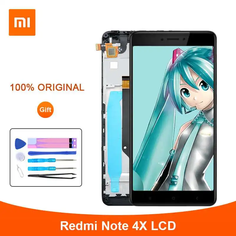 Оригинальный Xiaomi Redmi Note 4X ЖК-дисплей 5 &quotсенсорный экран дигитайзер с рамкой