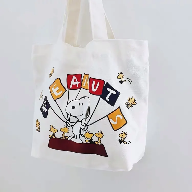 Мультяшная Холщовая Сумка тоут Peanuts Rogue Dog Kawaii модная сумка на плечо лаконичная