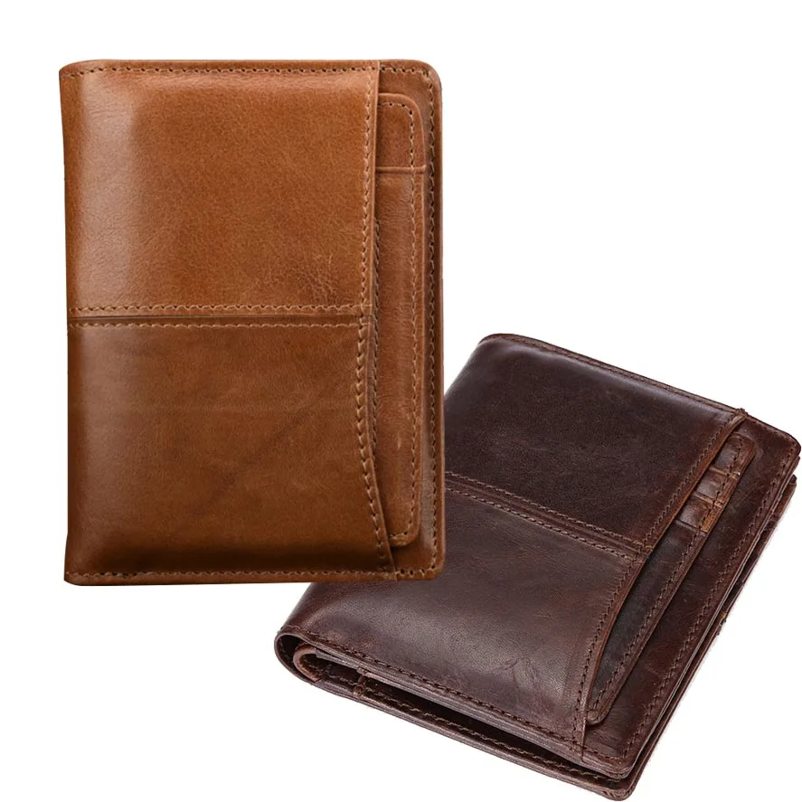 Кошелек мужской из натуральной воловьей кожи с отделением для карт|Мужские