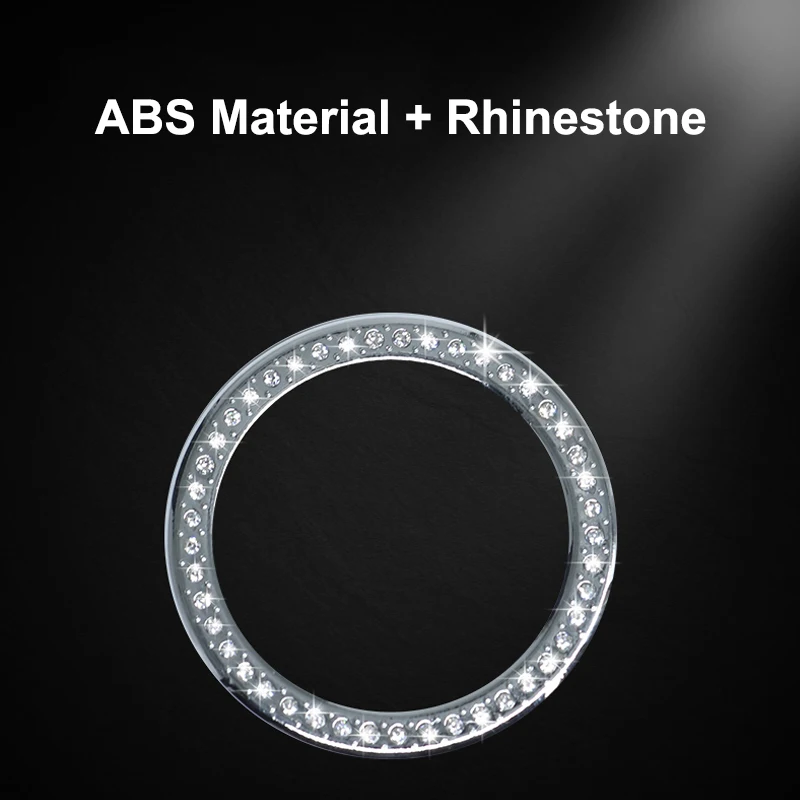 QHCP автомобильные кварцевые часы декоративная наклейка кольцо крышка рамка круг