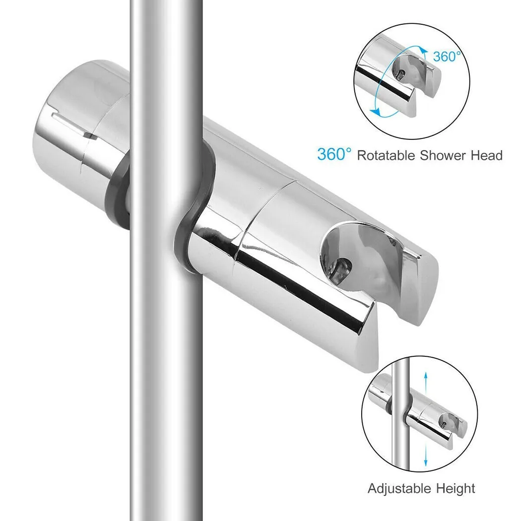 

Tools Shower Head Holder Adjustable Bathroom Bracket Kit Props Rail Riser