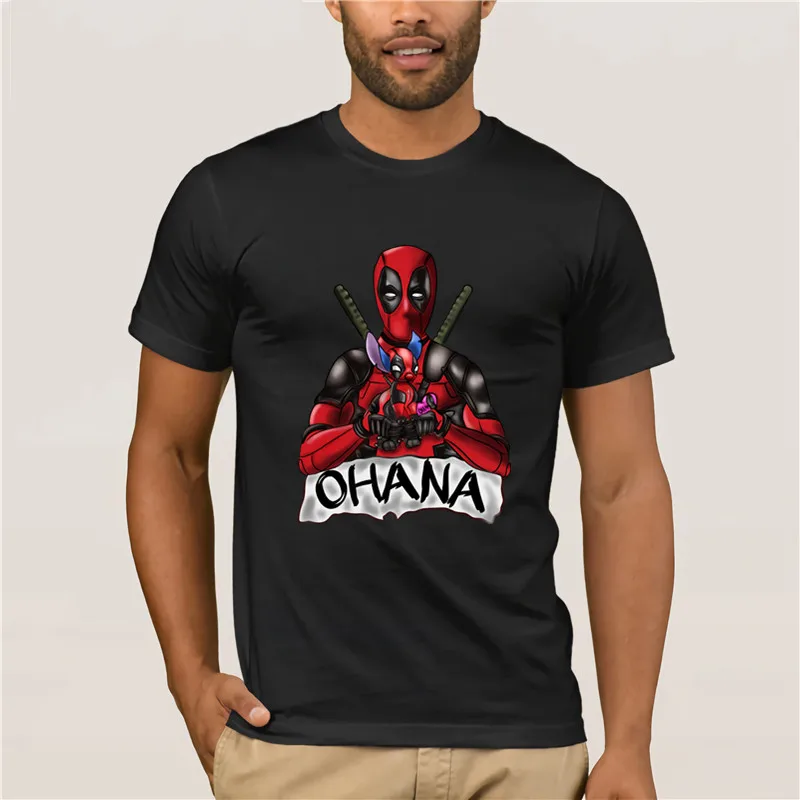 Футболка с надписью Deadpool Finding Francis Hot футболка Ohana &amp Stitch модная разноцветная на