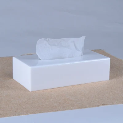 White Thick item QL современная акриловая коробка для одноразовых салфеток, держатель для салфеток, диспенсер для салфеток коробка для детских салфеток - Цвет: White Thick item
