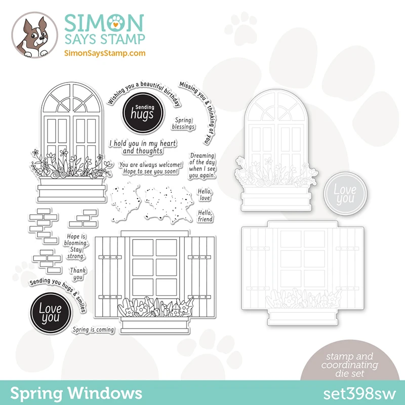 

Metal Cutting Dies and Rubber Stamps Windows Flowers Plants Letter Tiles Scrapbook Stencil Album Make Template Decor Model Craft