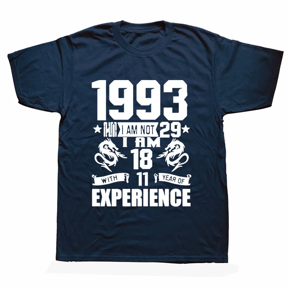 

Funny Made In 1993 Birthday Gift Print Joke T-shirt 29 Years Awesome Husband Casual Short Sleeve Cotton T Shirts Men 2022