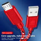 Нейлоновый Плетеный USB-кабель 1 м, 2 м, кабель USB C для быстрой зарядки и синхронизации данных для Huawei, Xiaomi, Redmi, Android, Micro-USB