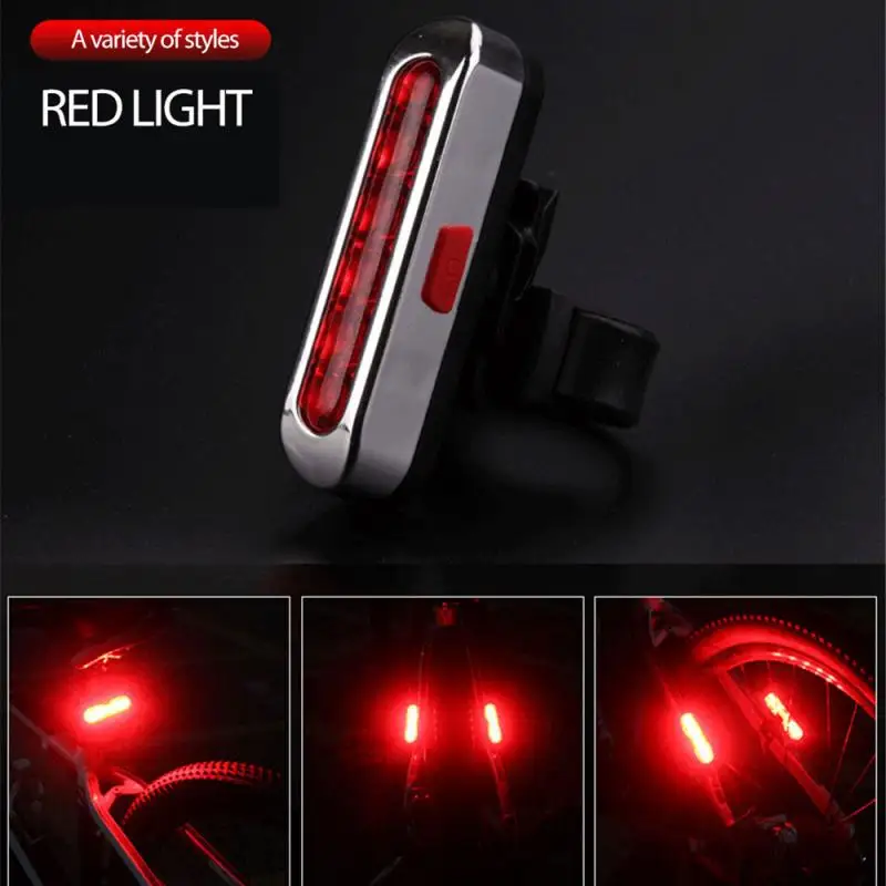 

40 Lumens Bicycle Rear Light USB Rechargeable Cycling 5 LED Tail Light Waterproof MTB Road Bike Tail Light Bicycle Accessories