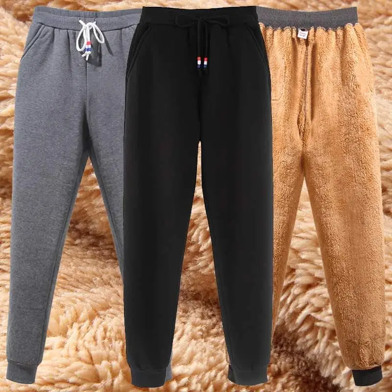 

Winter Thickening Cashmere Sweatpants women Casual Warm cottagecore pencil pants Female plus size workout joggers 4xl