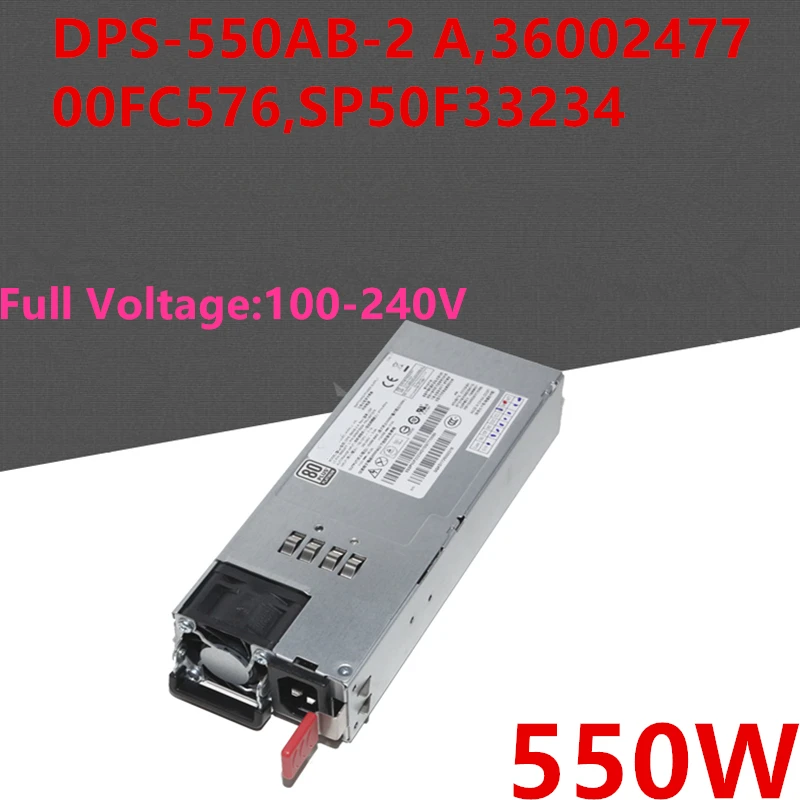 Новый оригинальный блок питания для Lenovo Thinkserver RD440X RD430X RD630 640 550 Вт DPS 550AB 2 A 36002477 00FC576
