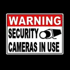 ПредуПредупреждение камеры видеонаблюдения, металлический знак