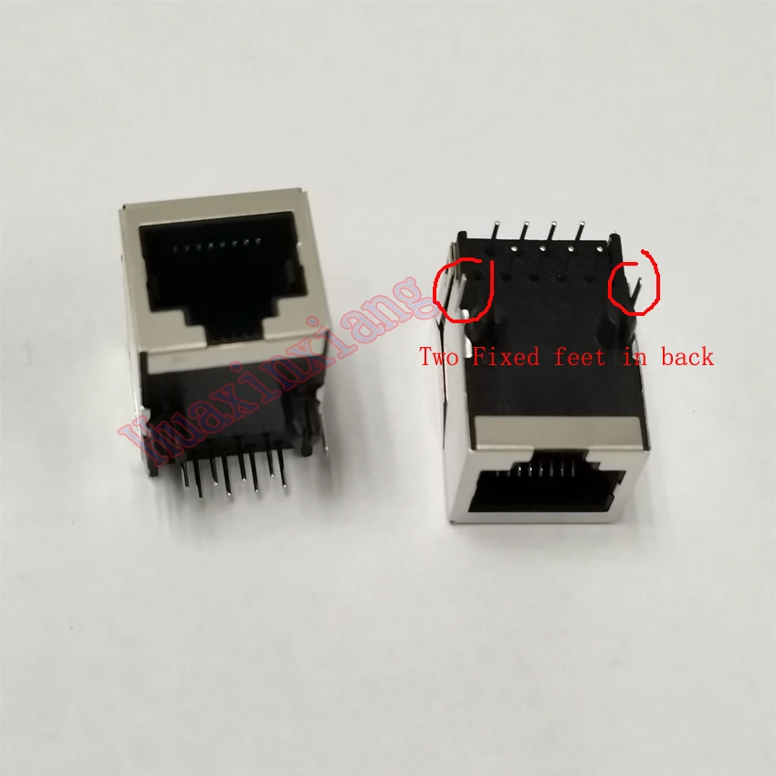 20 шт./лот щит RJ45 8P8C разъем без светодиодов 21 мм PCB Монтажная сеть Интернет