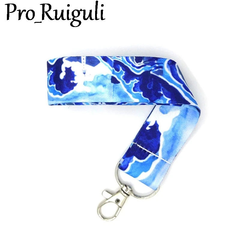 30 шт. Япония Хокусай волны ручной браслет цепочка для ключей ремешки