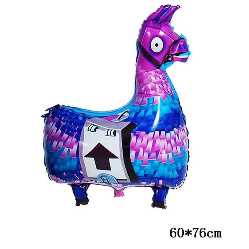 Fortnition Party Decoration Shooting Game Alpaca Banner Happy Birthday Decor Gamepad Baloon Number Balloon Kids Toy Favors | Дом и сад