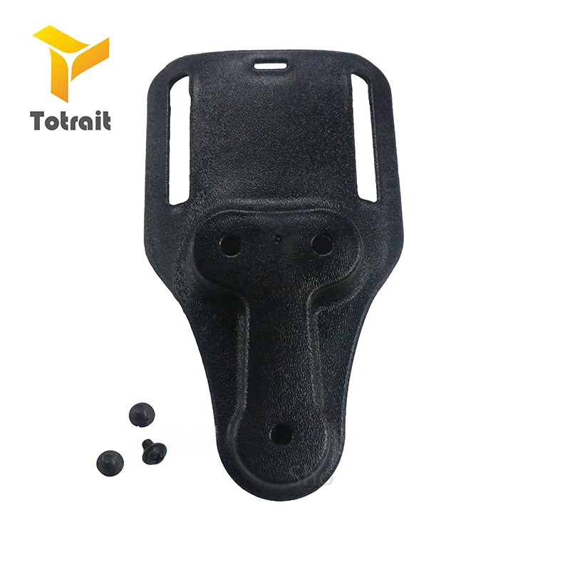 TOtrait тактическая кобура падение адаптер ГОСТ GL17 19 22 23 31 32 Colt1911 M9 92 пистолет usp аксессуары Пистолетная кобура с петлей - Цвет: Black