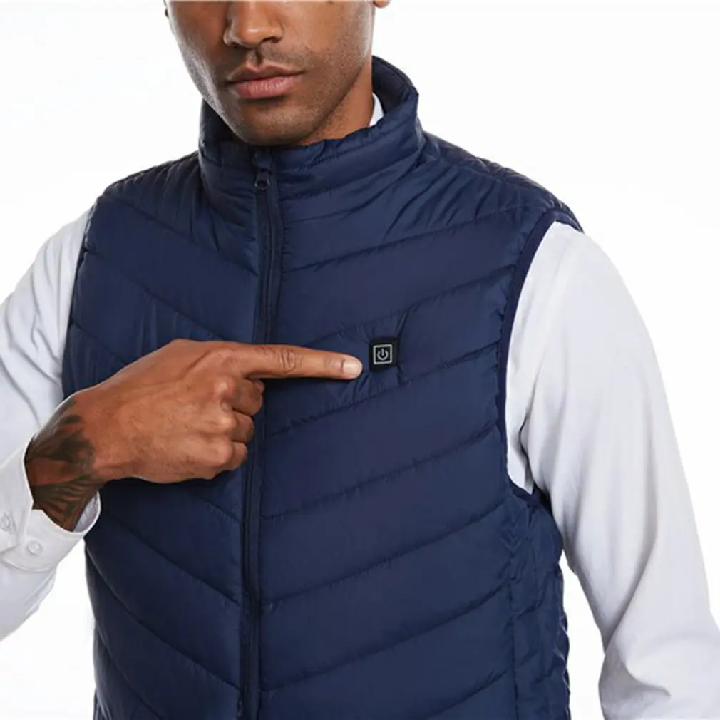 

2/4/8/9 Heated Vest Zones Electric Heated Jackets Men Women Sportswear Heated Coat Graphene Heat Coat USB Heating Camping Jacket