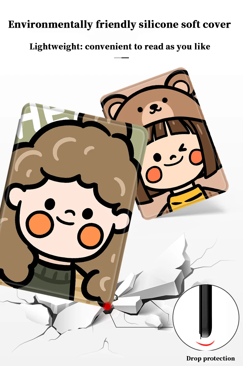 

Goat and Little Girl Cases for Amazon Kindle Paperwhite2018 2019 (PQ94WIF/J9G29R) Funny Cute KAWAI Funda for Kindle Paperwhite