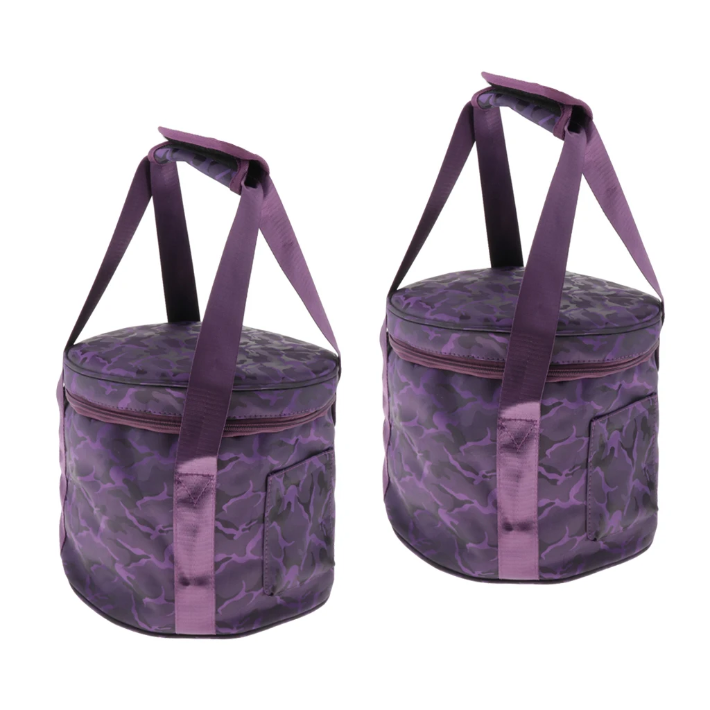 

2x Padded Carry Case Bag Oxford Cloth Carrier for 12inch Crystal Singing Bowl Replacement Parts