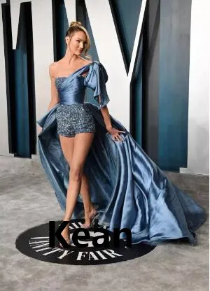 

Атласное платье-Русалка Hig, Низкое Вечернее платье с аппликацией на одно плечо, бальное платье для выпускного вечера