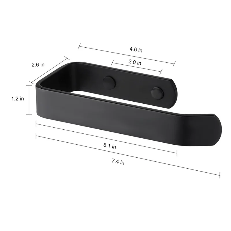 

Black Paper Holder Space Aluminum Toilet Paper Towel Holders WC Kitchen Bath Room Papers Roll Holder Bathroom Hardware