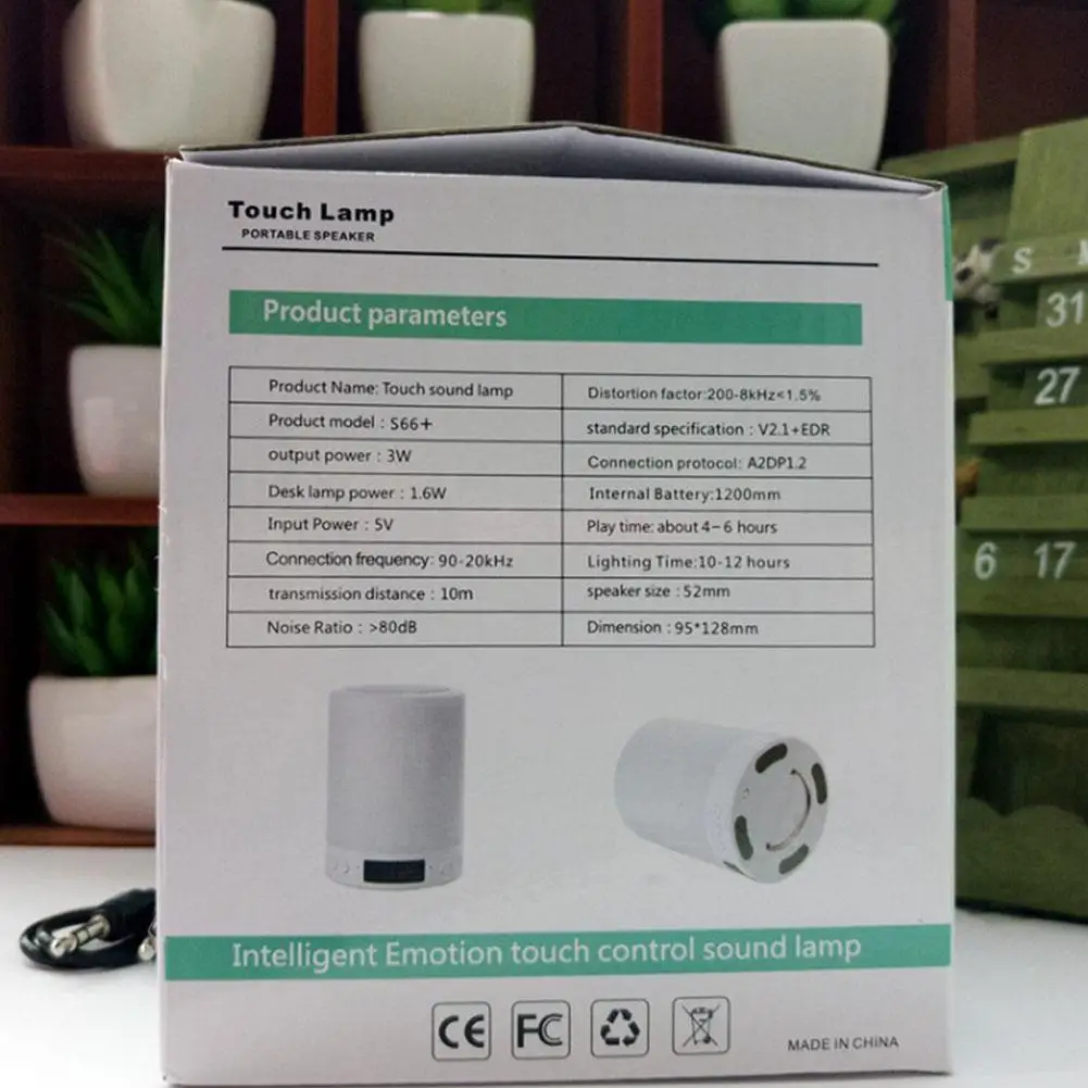 5 в 1 перезаряжаемая портативная прикроватная лампа Tacile настольная лампа Bluetooth динамик музыка USB FM радио Будильник цифровой светодиодный светильник