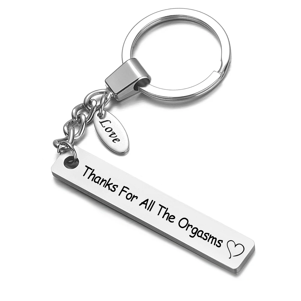 

Custom Laser Engraved Logo Name tag Stainless Steel Personalized Couple Keychain DIY Gifts silver Key Chain Ring Dog Tag