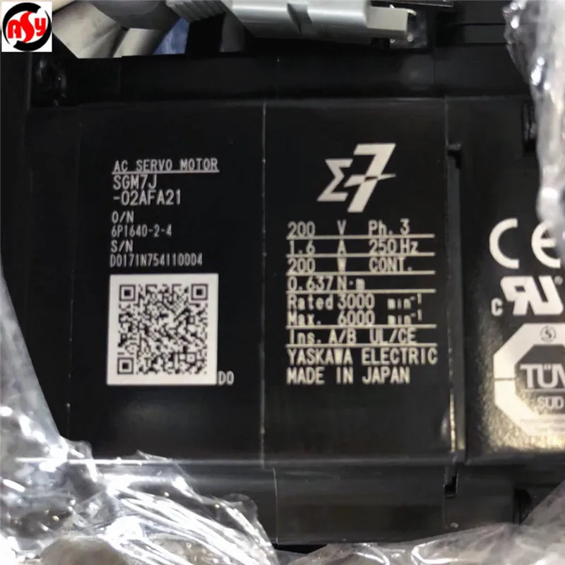 

Used Tested Working SGM7J-02AFA21 AC Servo Motor