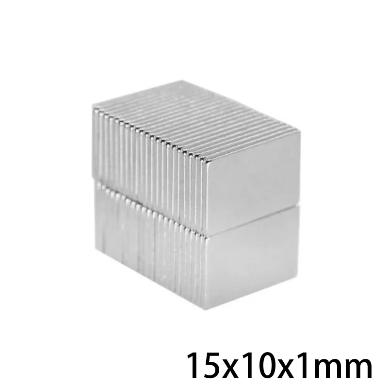 Блок мощный магнит 15*10*1 мм неодимовый размером 15x10x1 20 ~ 500 шт. | Обустройство дома