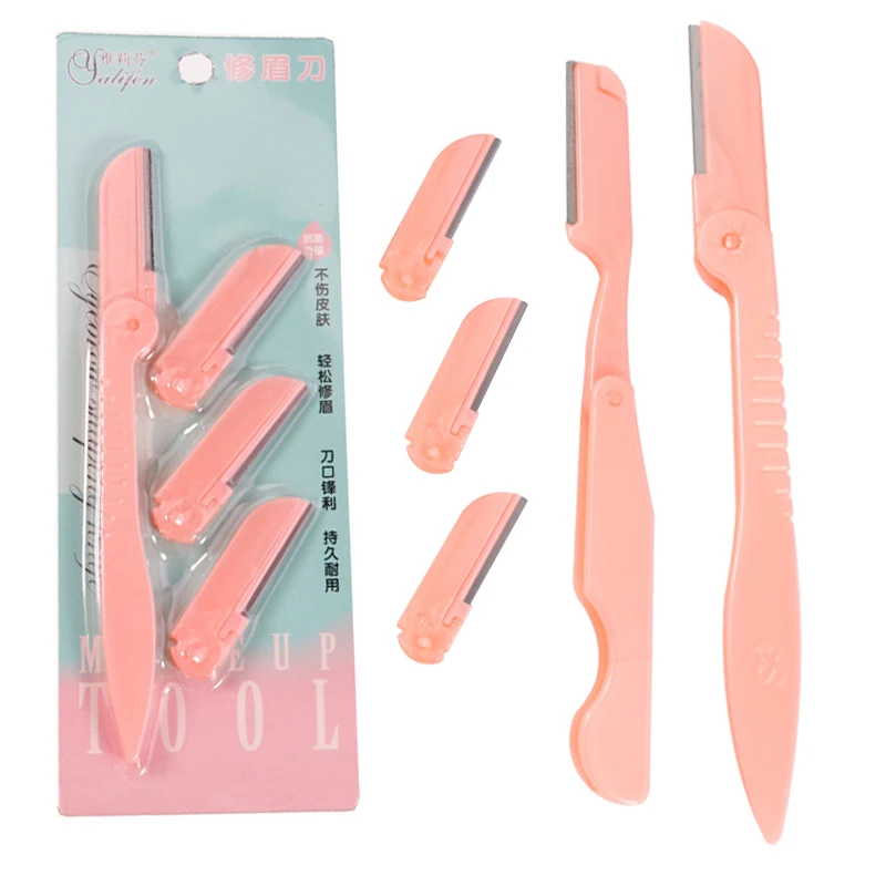 

1set Eyebrow Trimmer Hair Remover Replaceable cutter head Face Razor Eyebrow Trimmers Blades Shaver Makeup hair removal tools