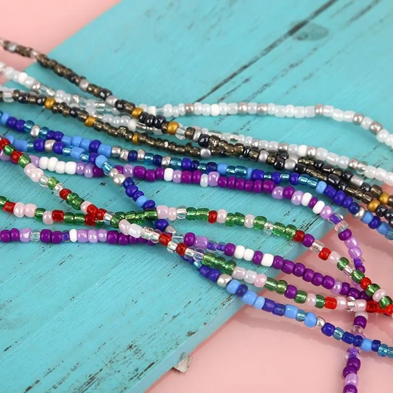 1 шт. модные богемные женские очки цепь цветное с бисером шнурок для очков маска